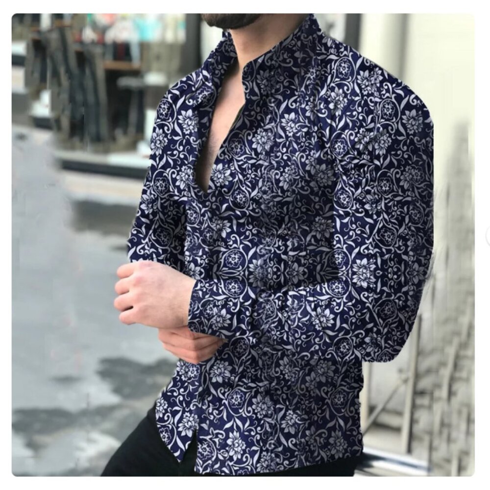 HOST PICK- STRUCTURE MODERN FIT MENS BUTTON DOWN SHIRT/ SIZE L/G